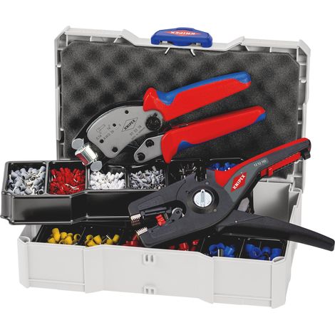 Draper 26148 KNIPEX 97 90 14 Crimp Assortment for Wire Ferrules, 1 x 97 53 18, 1 x 12 52 195, 9 x Wire Ferrule Sets