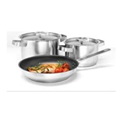 Set hrncov ELECTROLUX, 2x kuchynský hrniec s pokrievkou, 1x panvica, nerez