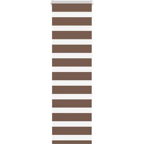 Doppelrollo Braun 40x150 cm Stoffbreite 35,9 cm Polyester