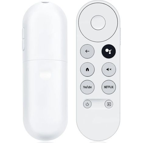 Télécommande vocale Bluetooth IR pour Google Chromecast 4K G9N9N – Compatible HDCP 2.2 – Matériau ABS – Commandes vocales intégrées