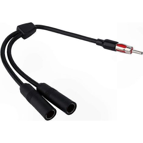 Stereo-Antennen-Splitter-Verlängerungskabel, 2 Buchsen auf 1 Stecker, kompatibel mit Car-o-Systemen (1/5)