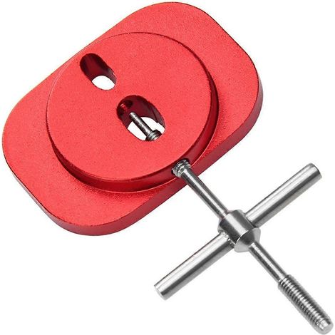 Outil d'extraction de goupilles pour moulinet de pêche en aluminium, outil d'entretien pour moulinets casting, rouge (1/4)
