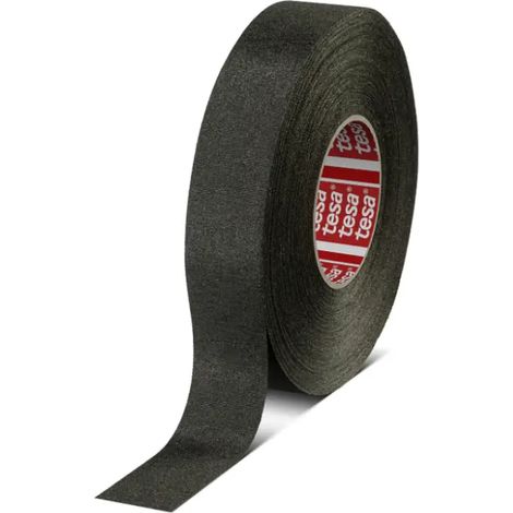 Nastro protettivo per cavi in tessuto PET autoadesivo Tesa, nero, 19 mm x 25 m