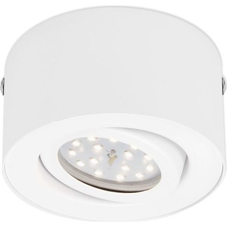 LED Aufbauleuchte Deckenlampe 5W Reflektor schwenkbar Weiß Ø 9cm Briloner