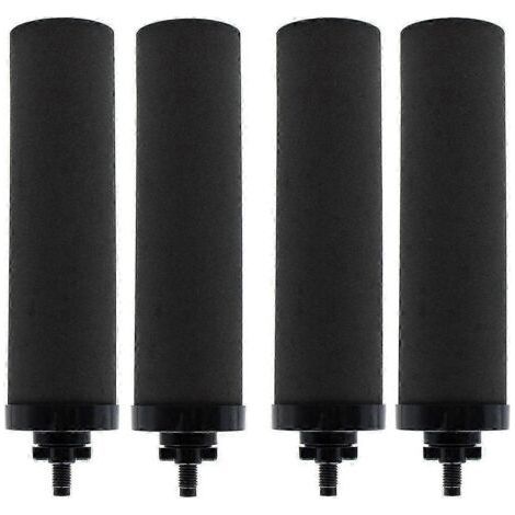 Pack of 4 BERKEY BB9-2 black activated carbon replacement filters for gravity water filtration system (black) (1/5)