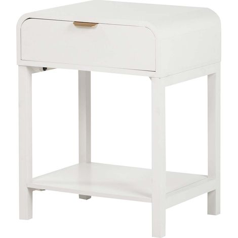 Mesita Mdf Pino Blanco Dorado 48X36X61 Cm (1/2)