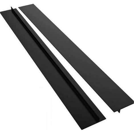 Cinta de silicona autoadhesiva para sellar placas de cocina, tira impermeable y resistente al calor, 2 piezas (21 y 25 pulgadas). (1/5)
