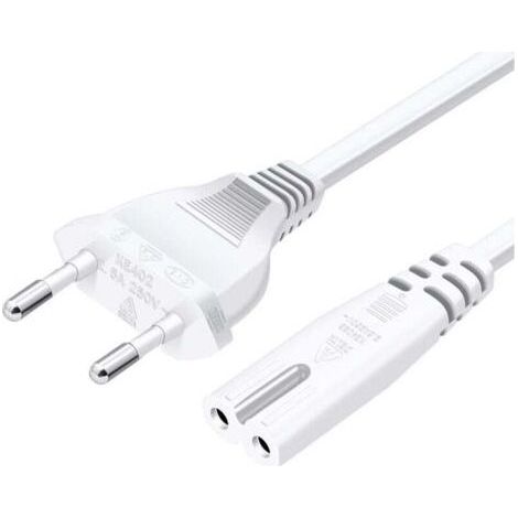 UlisemPower power cable, EU Type-C plug to dual Type-C7 socket, straight, 1.5 m, white (1/3)