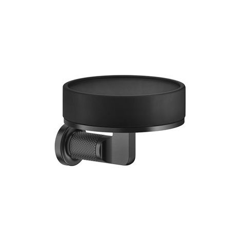 Jabonera Gessi Inciso negro mate para montaje en pared, 58502299