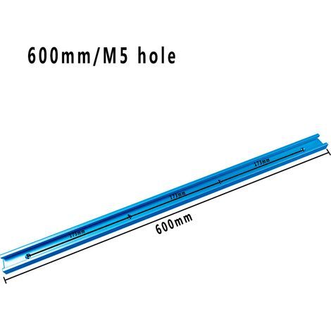 alliage d'aluminium bleu de 60 mm Modification à faire soi-même d'un rail de guidage pour scie circulaire électrique à table inversée, avec poignée de poussée et rail de guidage de type 30 (1/5)