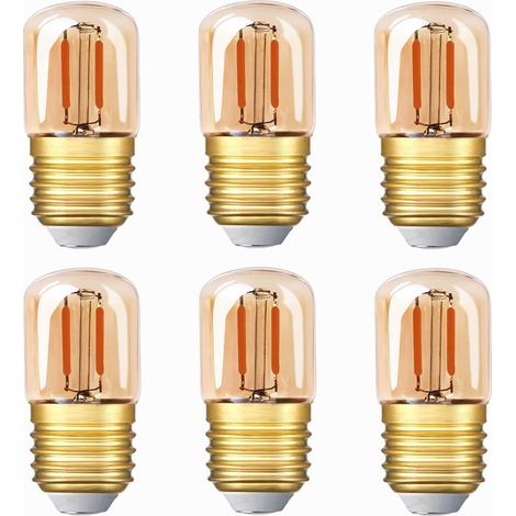 Mini tube LED, 1 W, culot E27, blanc chaud 2200 K, lot de 6 (1/5)