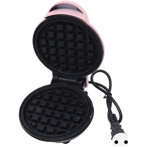Mini gaufrier double face rond et multifonctionnel pour toasts et sandwichs, prise ronde BRA, 110 V, rose - AquaForge (1/5)
