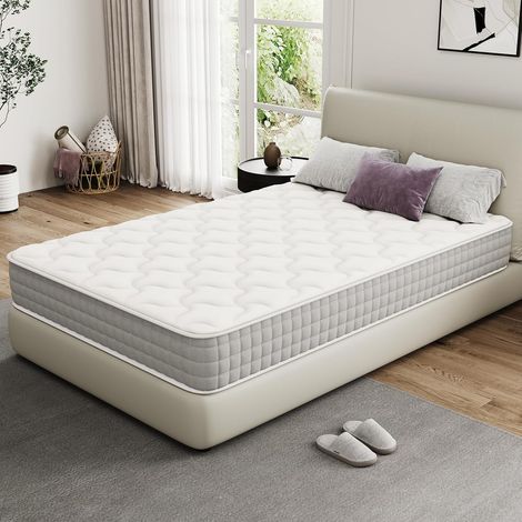 STANEW Materasso singolo 80x190, Altezza 20cm, Materasso a Molle e Schiuma, Insacchettate Sostegno Perfetto, Confortevole e Traspirante, Durezza Media,Ortopedico Ergomico，Materassi letto