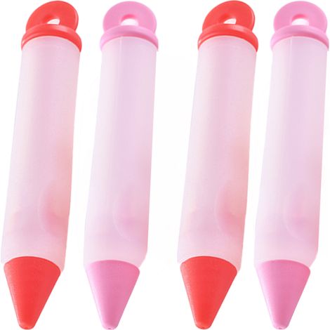 Stylo À Décorer Les Gâteaux - Embouts De Douille À Glacer 4 Pièces - Pour Gâteaux Pâtisseries Et Desserts - Lot De 4 (1/5)