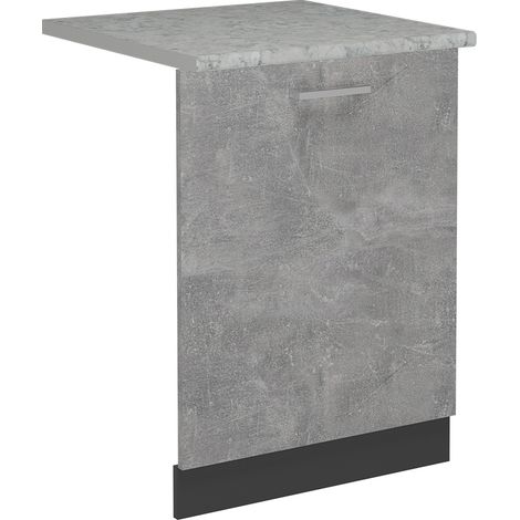 Coperchio per lavastoviglie R-Line, Calcestruzzo, 60 cm , PL Antracite, Vicco