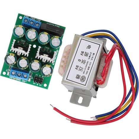 Alimentation linéaire stabilisée 24V, transformateur convertisseur 5V/9V, composants électroniques de laboratoire (1/5)