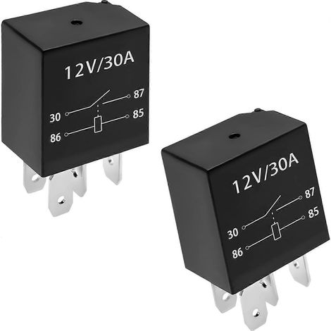 Compatible avec les relais de démarreur automobile 30A, relais de démarreur universels étanches 12V à 4 broches. (1/5)