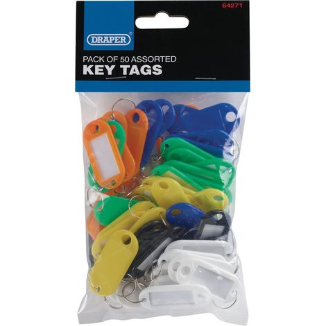 Draper 48- or 50-Piece Assorted Color Key Tag Set (Model 64271)