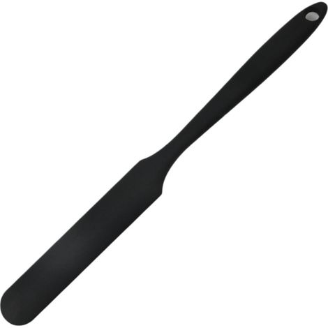 Teigschaber Silikon schmal, hitzebeständig, lebensmittelecht, schwarz