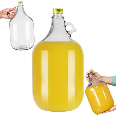 DAMA Weinkrug 5L mit Verschluss, Weinballon, Liköre für Alkohol (1/5)