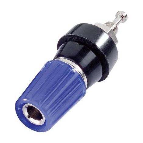 Borne de polarité Ø stylo (détails): 4 mm TRU COMPONENTS TC-R1-14M BL 1587896 bleu 10 A 1 pc(s) S646081 (1/2)