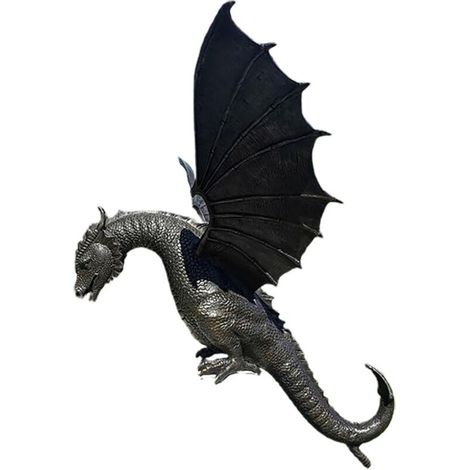 Jeffergarden Fontaine en résine avec statue de dragon, ornement et élément décoratif pour la maison. (1/5)