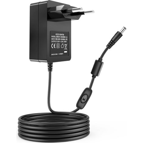 Adaptateur Secteur 12V 2A pour Haut-Parleur de Tourne-Disque, Compatible avec LP (1/5)