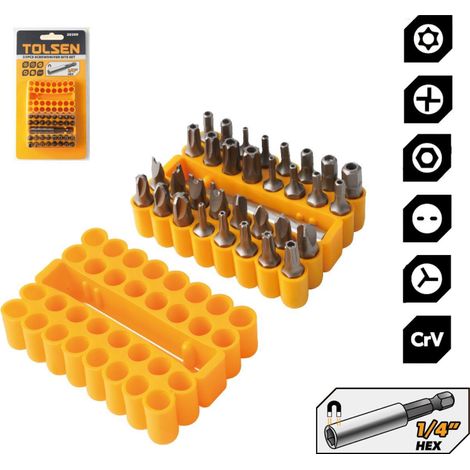 SATZ 33 STUCK MAGNET-BITS MIT TOLSEN-BITHALTER