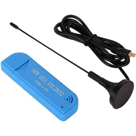 Récepteur radio DAB+FM SDR RTL2832U R828D A300U avec dongle USB et antenne (25 MHz-1760 MHz) (1/3)