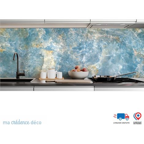 Crédence : Marbre Villarecci - Couleur Couleurs pales - Alu composite - 120 - 60 (1/3)