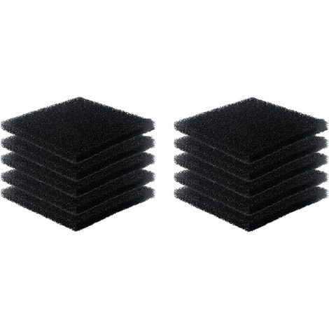 10 Feuilles Filtre a Charbon Actif Anti-Odeur 13x13cm Filtre Carré d'Absorbeur de Fumée Soudure, Bac à Compost et Poubelle de Recyclage pour Cuisine d'Intérieur (1/5)