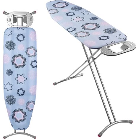 Bügelbrett, ergonomisches Design, höhenverstellbar, blau (1/5)