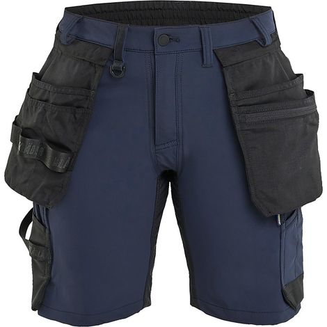 Short de travail stretch 4D femme 7124 - Marine foncé/Noir M - FR(40) - SE(C38) - Standards