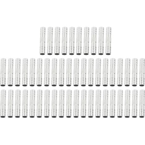 Raccord cannelé aluminium 3/4in pour flexible climatisation, 50 pièces, universel, haute résistance, connecteur réfrigérant, embout mâle, robuste, pour tuyau AC, lot de 50. (1/5)