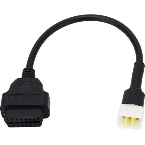 Câble de diagnostic OBD2, câble adaptateur lecteur/scanner de code OBD 6 broches vers 16 broches, adapté aux modèles Benelli TNT 135 25 300 et Delphi. (1/5)