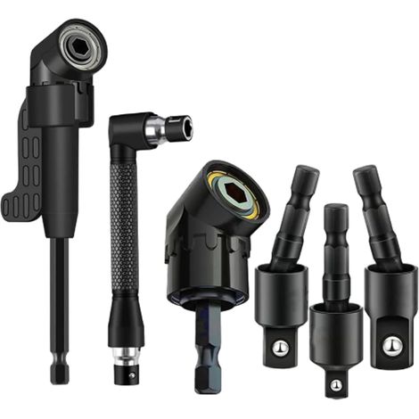 Ensemble d'accessoires pour foret à angle droit. Adaptateur de tournevis pratique compatible avec Drillx. (1/5)