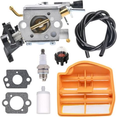 C1M-EL37B Kit de carburateur avec Filtre à air pour Husqvarna 445 445E 450 450E tronçonneuse à Essence pour Jonsered CS2245 CS2245S CS2250S carburateur Remplace 506450401 531215601