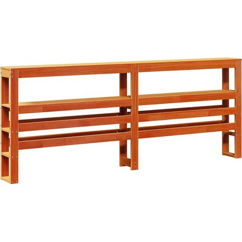 Maison Exclusive - Cabecero de cama con estantes madera maciza pi
