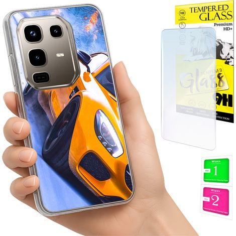 Funda para Infinix Note 50 Pro 4G con foto, cubierta trasera y cristal 9H. (1/5)