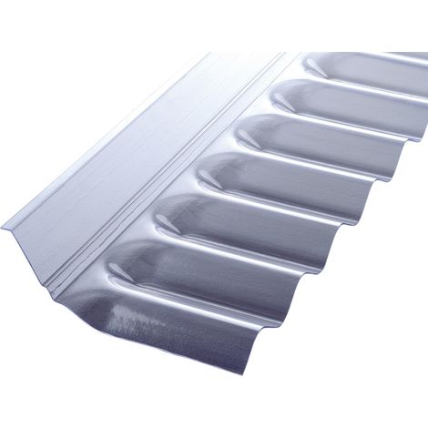PVC Wandanschluss runde Welle S76/18 1030x150x60mm glasklar