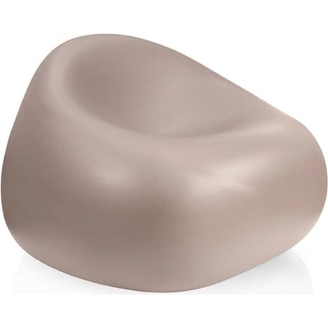 Garten- und Terrassen-Sessel aus Polyethylen im modernen Design Gumball P1 - Beige Jute