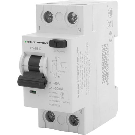 Interruttore differenziale 10kA 2P 40A 30mA tipo A Doktorvolt DV-5817 (1/5)