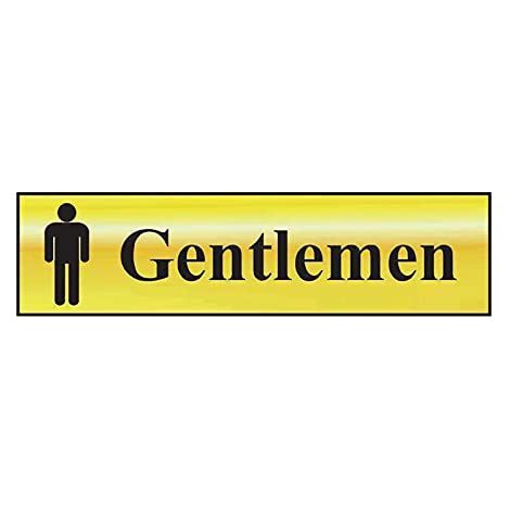 Scan Gentlemen Sign 200 x 50mm (1/2)