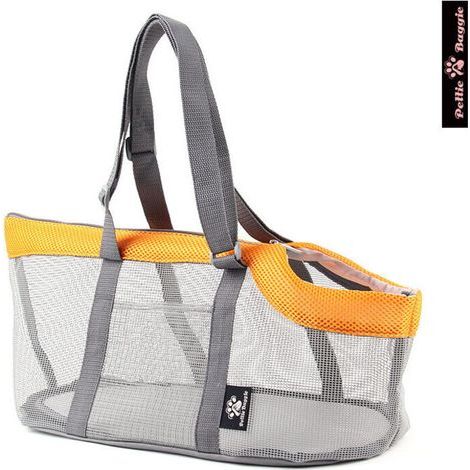 Portable Mesh Pet Bag Respirant Outdoor Pet Carriers Sac à main Sac de chat pliable de grande capacité