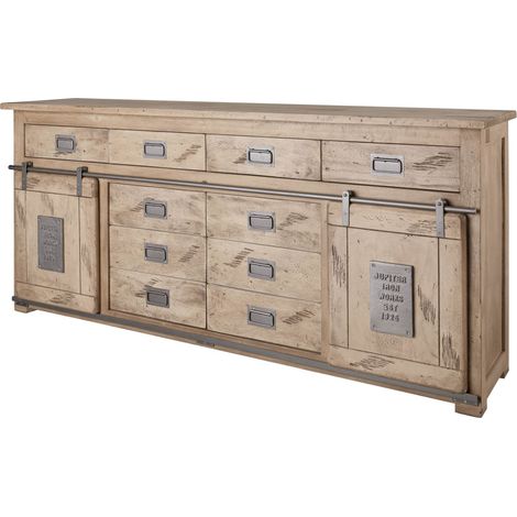 Sideboard Mango 200x45x90 whitewash lackiert RAILWAY 322