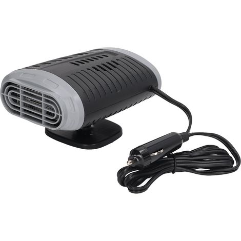 150-W-Auto-Heizlüfter, 360° verstellbar, Grau/Schwarz, Schnellheizfunktion, Scheibenenteiser für Fahrzeuge, 12 V (1/5)