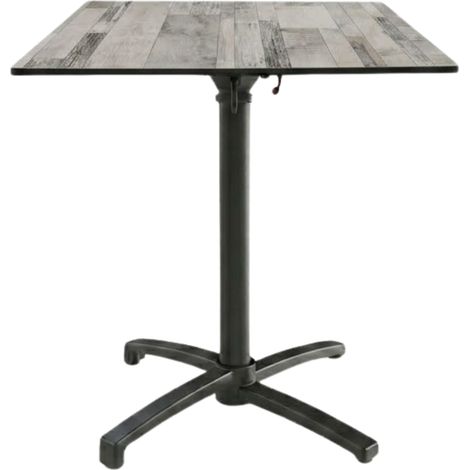 Table Pliable 69x69 cm plateau Compact modèle TABLE WHITE DREAM COMPACT pied T-One (1/3)