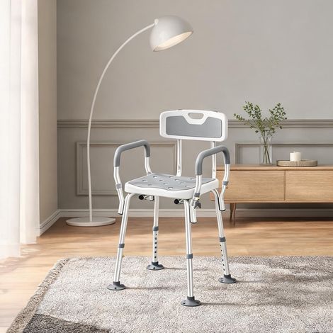 Fauteuil coloris gris en aluminum HDPE 56,5 x 53,5 x 74 cm (1/5)