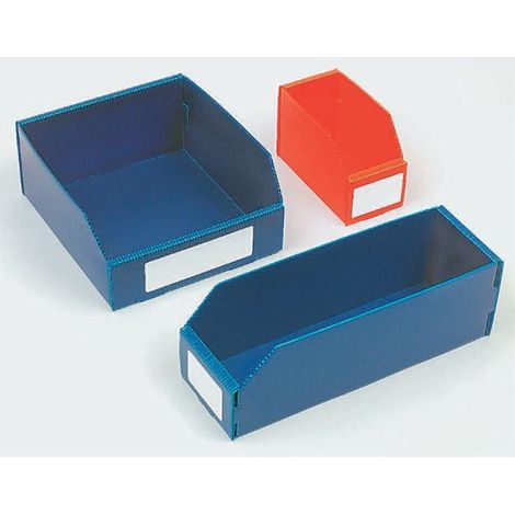 Bac de rangement RS PRO Bleu, 100mm x 75mm x 150mm ( Prix pour Boîte de 25 )