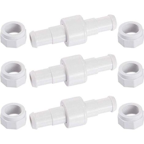 Kit D20 avec 3 raccords de tuyau rotatifs et 6 embouts D15, compatible avec les robots nettoyeurs de piscine Zodiac Polaris 180, 280 et 380 Crezuo